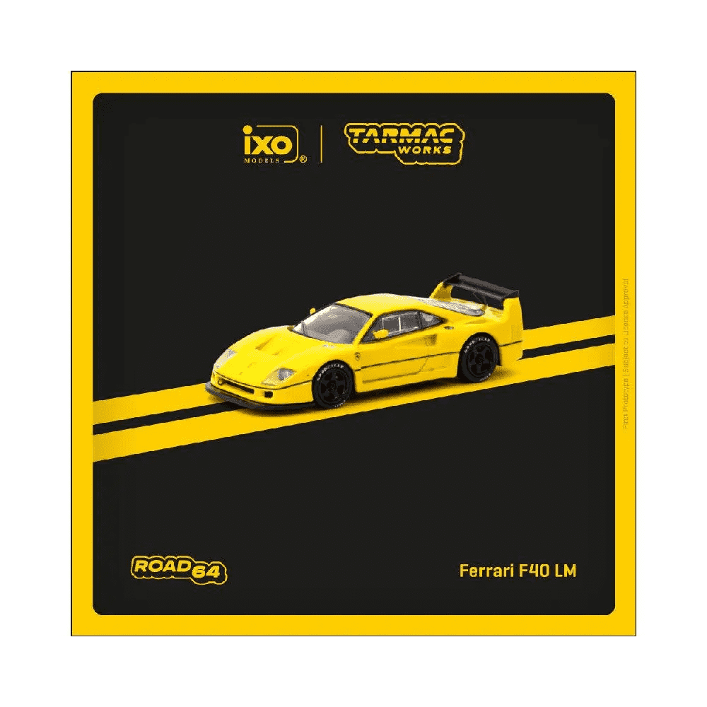 Tarmac Works x IXO 1:64 Ferrari F40 LM Yellow