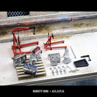 Thumbnail for Akara x NinetyOne 1:64 Engine Crane Set w/ K20 RB26 2JZ