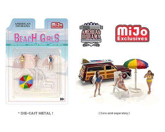 American Diorama 1:64 Mijo Exclusive Figure Beach Girls Set Limited Edition