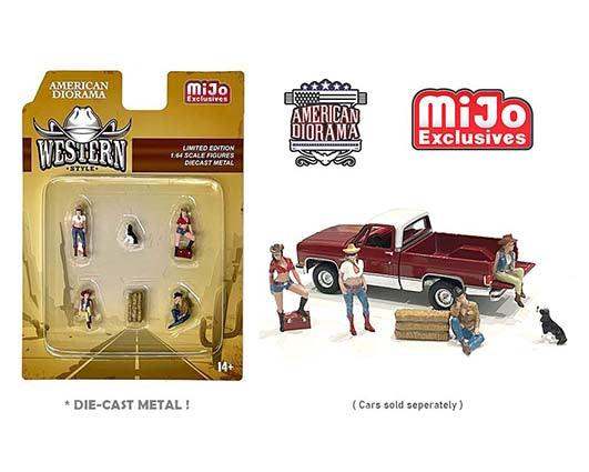 American Diorama 1:64 Mijo Exclusive Figures Set Western Style