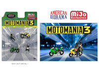 Thumbnail for American Diorama 1:64 Moto Mania 3 Figure & Bike Set