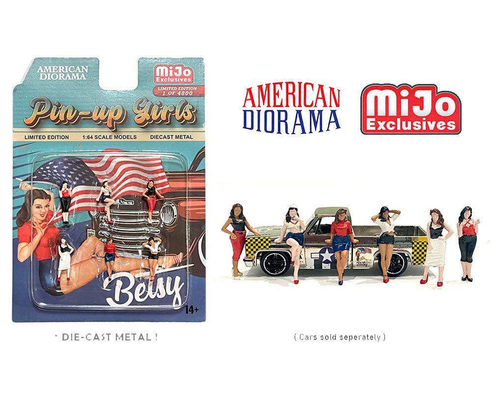 American Diorama 1:64 Pin Up Girls Figures Set