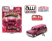 Thumbnail for Auto World x American Diorama 1:64 1957 Chevrolet Suburban Lowrider With Figure Limited 3,600 Pieces