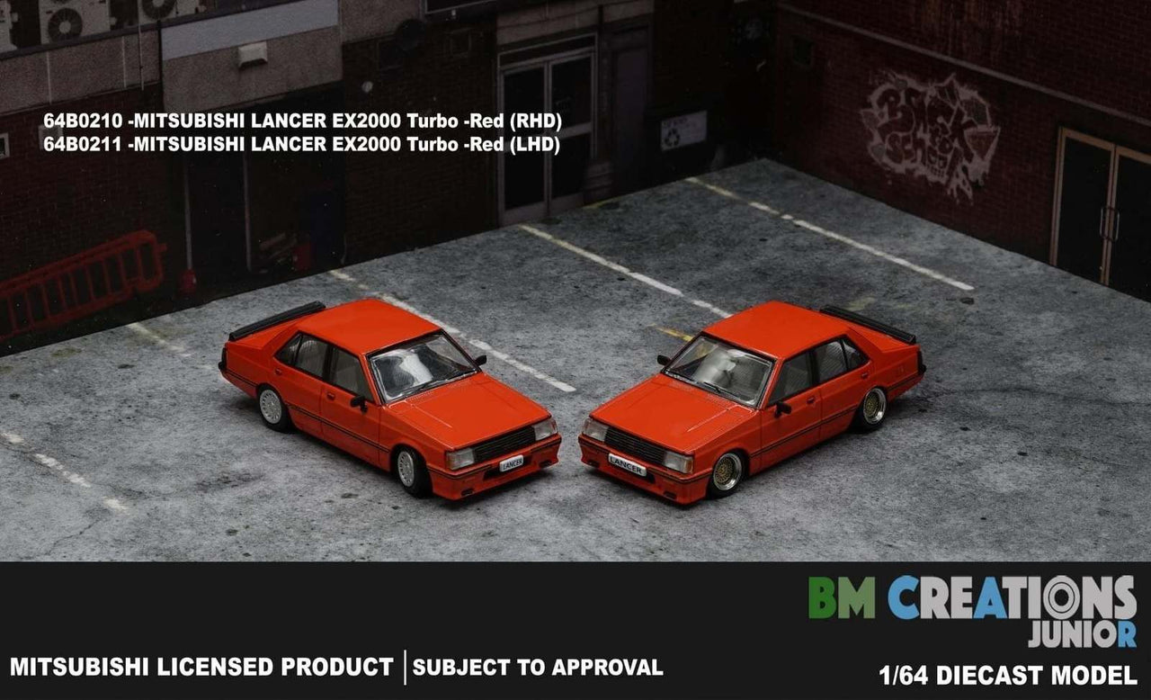 BM Creations 1:64 Mitsubishi Lancer EX2000 Turbo Red