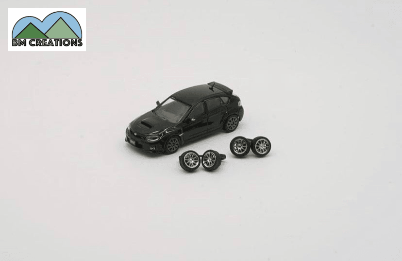 BM Creations 1:64 Subaru Impreza WRX Black RHD