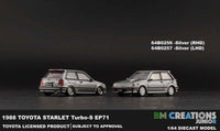 Thumbnail for BM Creations 1:64 Toyota Starlet Turbo-S EP71 Silver