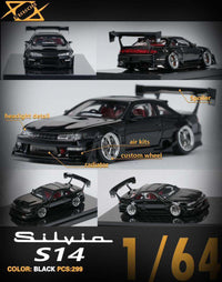 Thumbnail for Error 404 1:64 Nissan Silvia S14 Seiji Ookawara Black