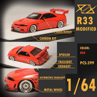 Thumbnail for Error 404 1:64 Nissan Skyline R33 GTR Red