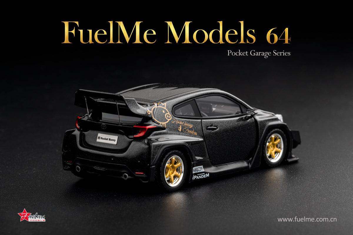 Fuel Me 1:64 Pandem Toyota GR Yaris Metallic Black