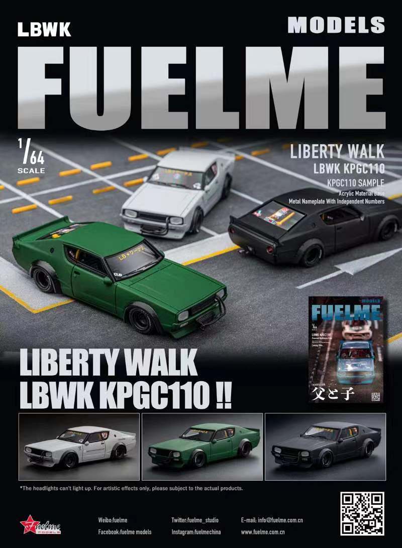 FuelMe 1:64 Liberty Walk KPGC110 Nissan Skyline GTR