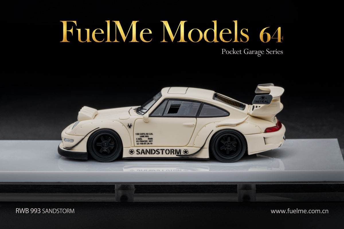 FuelMe 1:64 Porsche RWB 993 Sand Yellow