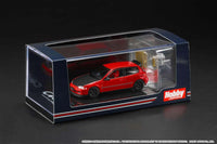 Thumbnail for Hobby Japan 1:64 Honda Civic EG6 Customised w/ Engine Red HJ642017AR