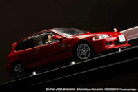 Thumbnail for Hobby Japan 1:64 Initial D Honda Civic EG6 w/ Driver Figure Red