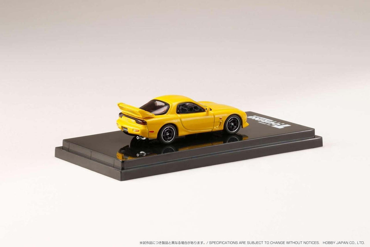 Hobby Japan 1:64 Mazda RX7 FD3S A-Spec Mazda Speed Sunburst Yellow
