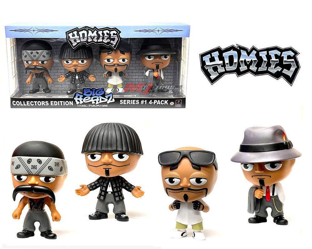 Homies Figures 4.5″ Big Headz Series 1 Gift Set 4 pack