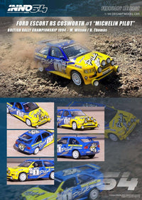 Thumbnail for INNO64 1:64 Ford Escort RS Cosworth #1 Michellin British Rally Championship