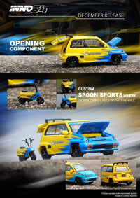Thumbnail for INNO64 1:64 Honda City Turbo II w/ Motocompo “Spoon”