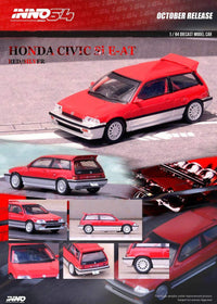 Thumbnail for INNO64 1:64 Honda Civic Si E-AT Red/Silver