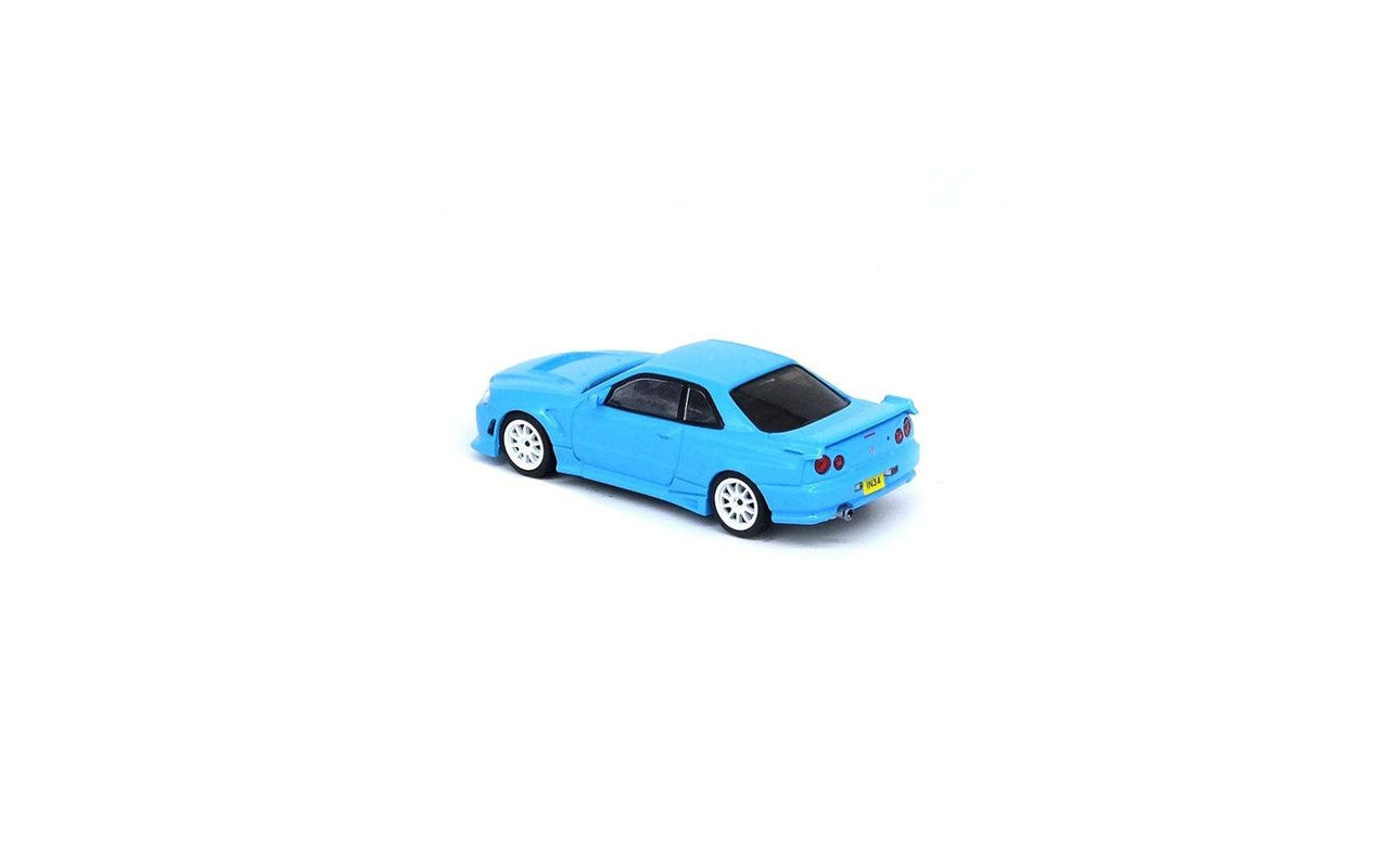 INNO64 1:64 Nissan Skyline R34 GT-T Baby Blue Hong Kong Toy Car Special Edition