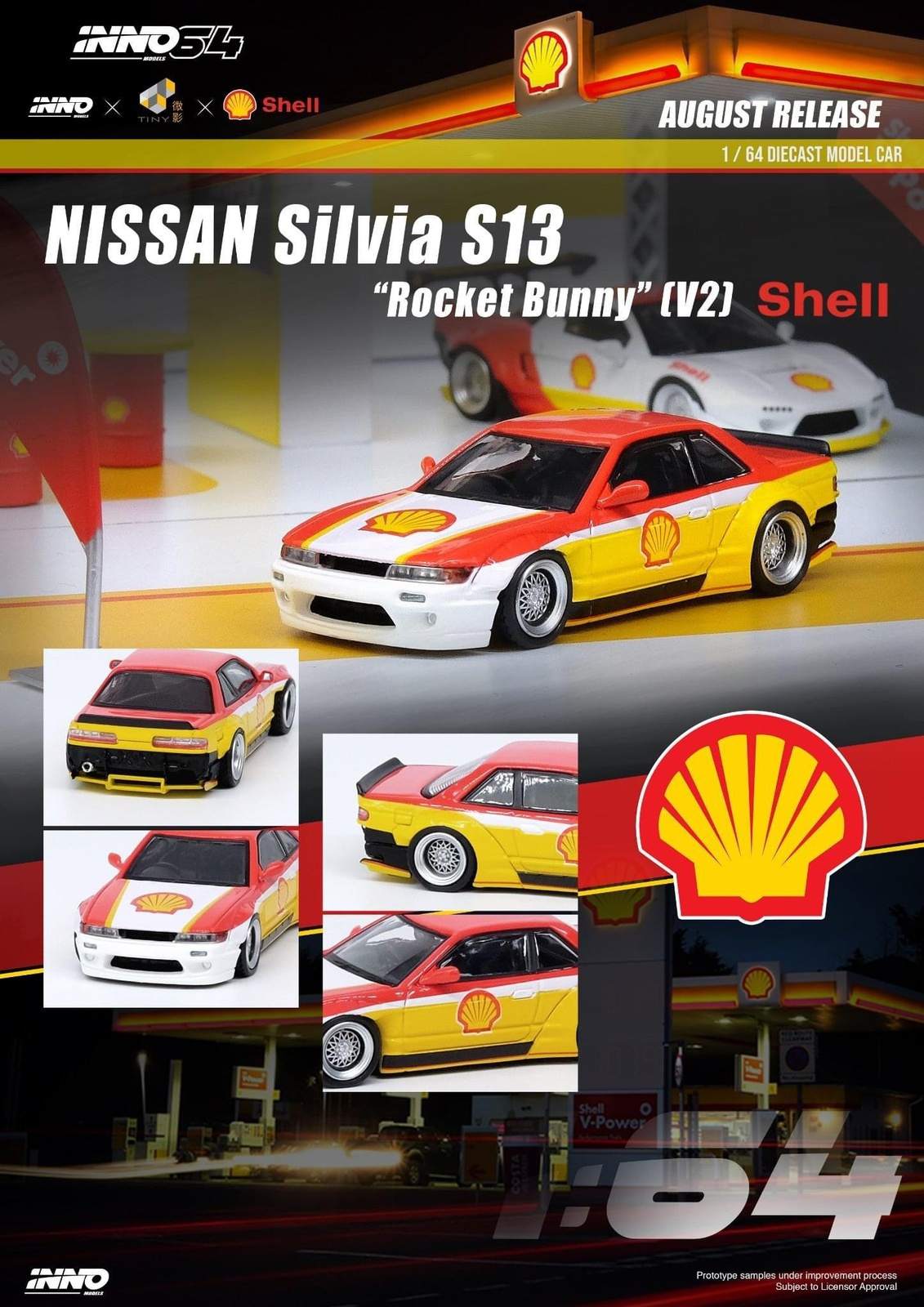 INNO64 1:64 Pandem Nissan Silvia S13 V1 Shell