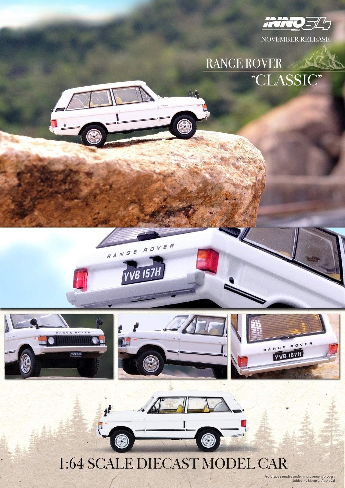 INNO64 1:64 Range Rover Classic White