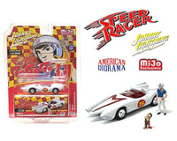 Thumbnail for Johnny Lightning 1:64 MiJo Exclusives Speed Racer 4 Assortment with American Diorama Figures