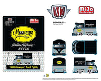 Thumbnail for M2 Machines 1:64 Mijo Exclusives 1960 Custom Volkswagen Short Pickup with Canvas Cover Mooneye’s