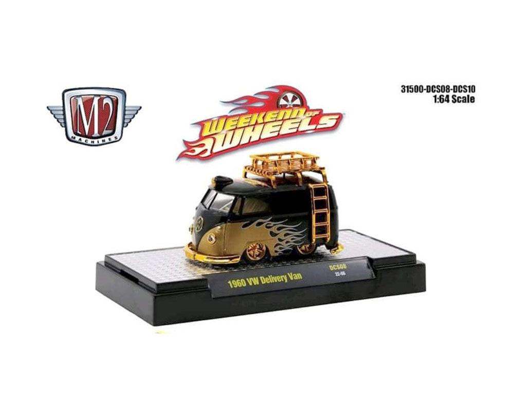 M2 Machines 1:64 Weekend Of Wheels Exclusive 1960 VW Delivery Van Gold Chase