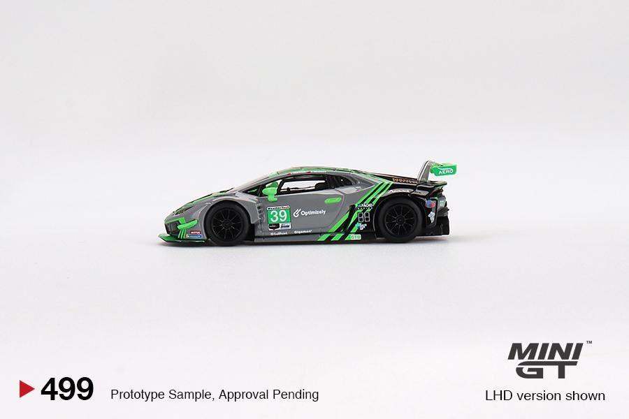 MINI GT 1:64 Lamborghini Huracán GT3 EVO #39 2022 IMSA Road America 2nd Place