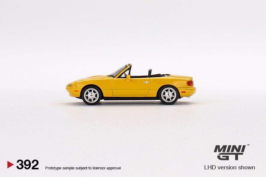MINI GT 1:64 Mazda MX-5 Miata NA LHD Sunburst Yellow