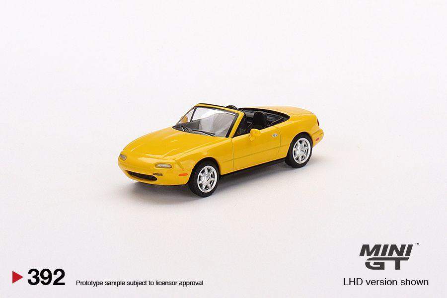 MINI GT 1:64 Mazda MX-5 Miata NA LHD Sunburst Yellow