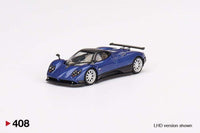 Thumbnail for MINI GT 1:64 Pagani Zonda F Blu Argentina RHD