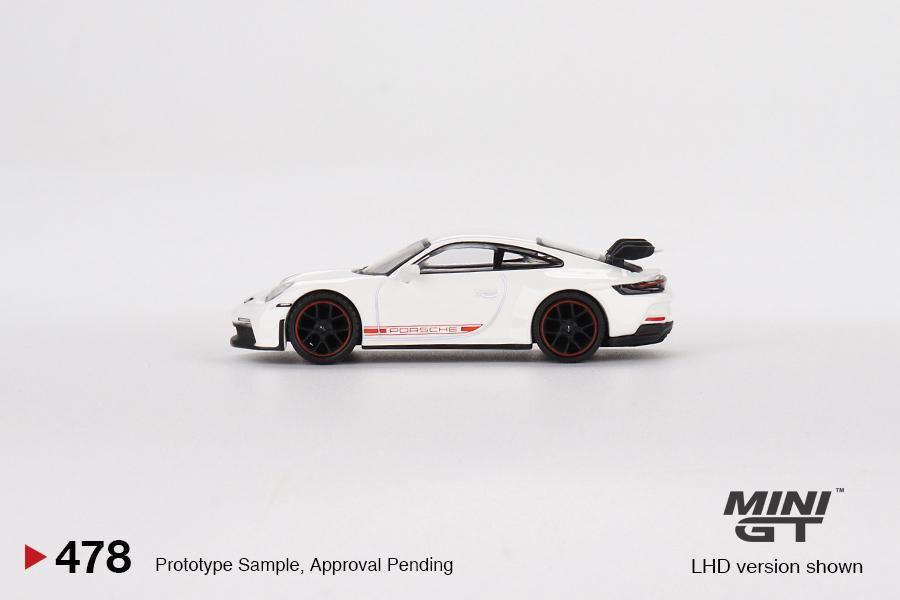 MINI GT 1:64 Porsche 911 992 GT3 White