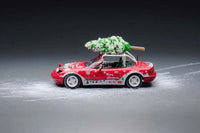 Thumbnail for Micro Turbo 1:64 1996 Eunos Roadster Red w/ Pop Up Headlights Xmas Edition