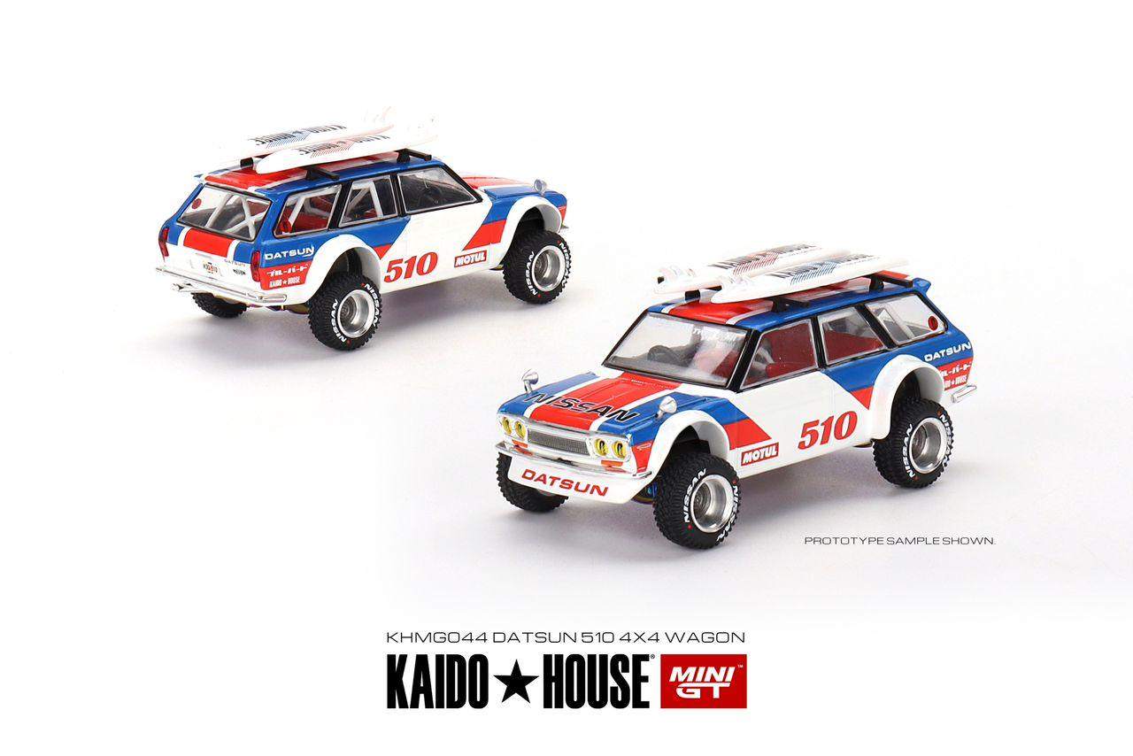 Mini GT x KaidoHouse 1:64 Datsun 510 Wagon Kaido GT Surf Safari RS