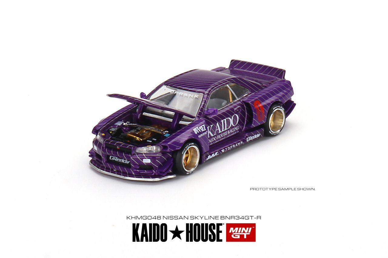 Mini GT x KaidoHouse 1:64 Nissan Skyline GTR R34 Kaido Works V1 KHMG048