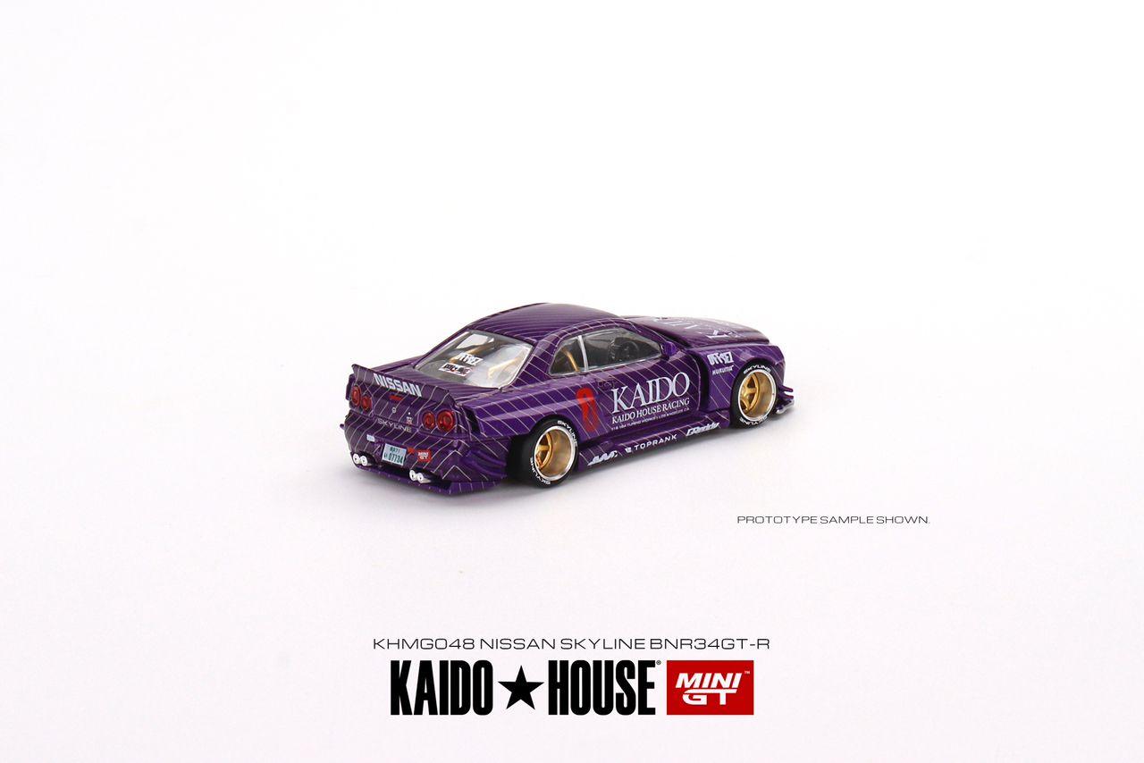 Mini GT x KaidoHouse 1:64 Nissan Skyline GTR R34 Kaido Works V1 KHMG048