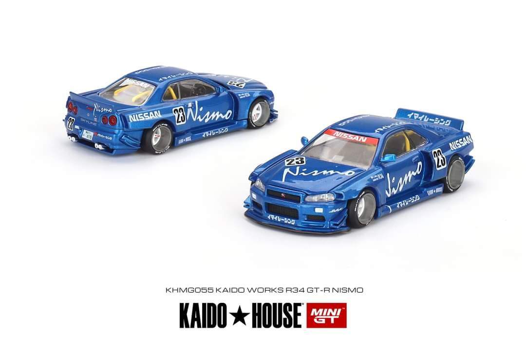 Mini GT x KaidoHouse 1:64 Nissan Skyline GTR R34 Kaido Works V3 KHMG055