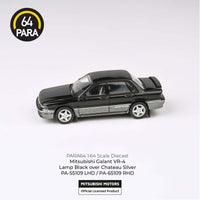 Thumbnail for PARA64 1:64 1988 Mitsubishi Galant VR-4 Lamp Black / Chateau Silver