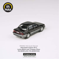 Thumbnail for PARA64 1:64 1988 Mitsubishi Galant VR-4 Lamp Black / Chateau Silver