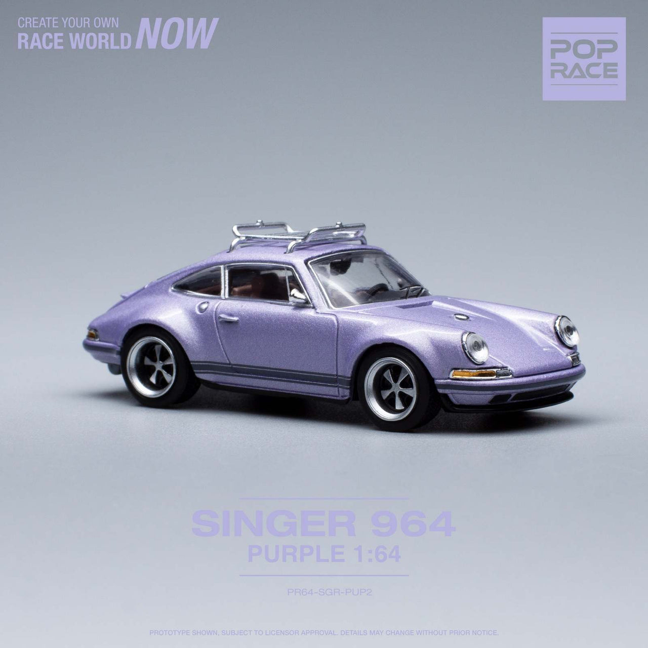 Pop Race 1:64 Porsche Singer 964 Purple