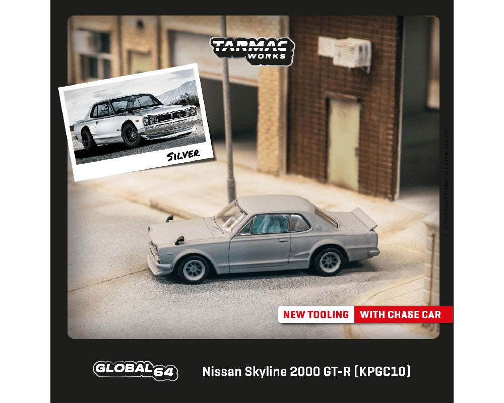 Tarmac Works 1:64 Nissan Skyline 2000 GT-R KPGC10 Silver