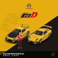 Thumbnail for Time Micro 1:64 Initial D Mazda RX7 SET