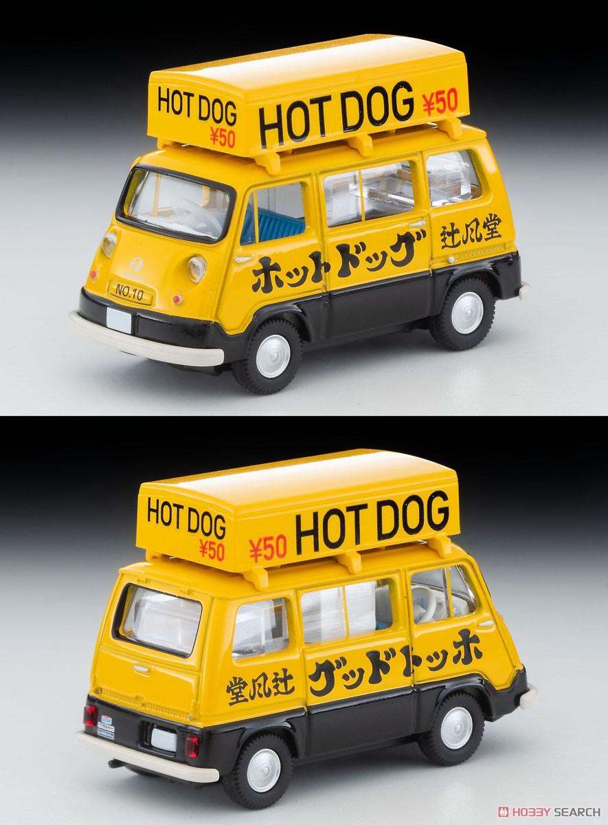 Tomica Limited Vintage Neo TLV-201a Subaru Sambar Light Van Hot Dog Shop Yellow/Black w/Figure