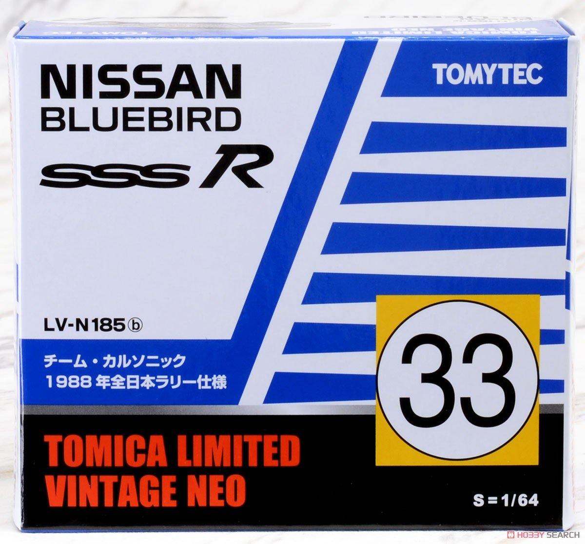 Tomica Limited Vintage TLV-N185b Bluebird SSS-R Japanese Rally Championship